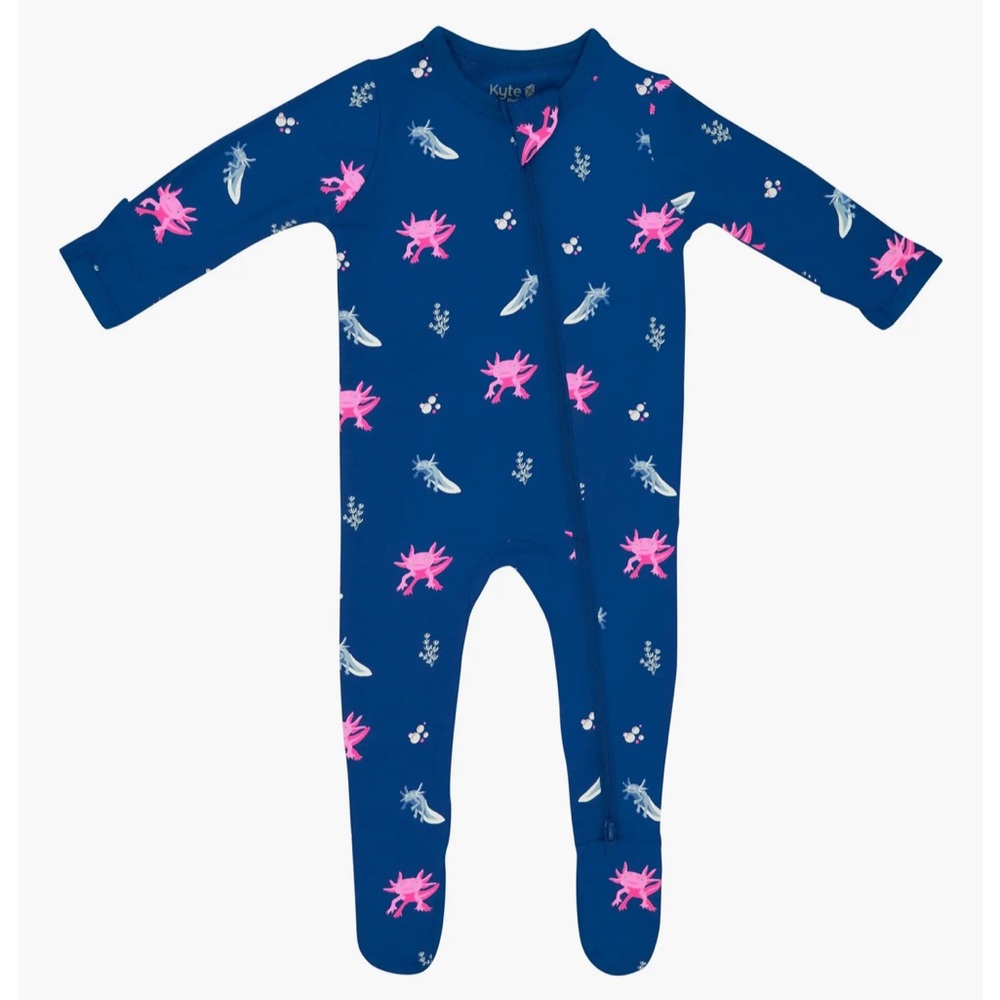 Kyte Baby Axolotl print zipper footie size 18-24m